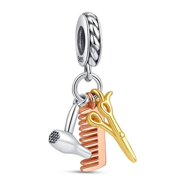 Zawieszka charms do pandory Srebro próby 925 Fryzjer