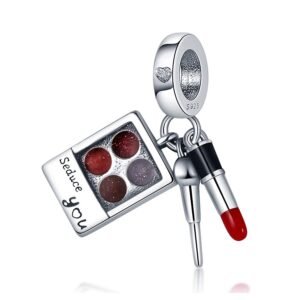 Zawieszka charms do pandory Srebro próby 925 Makijaż