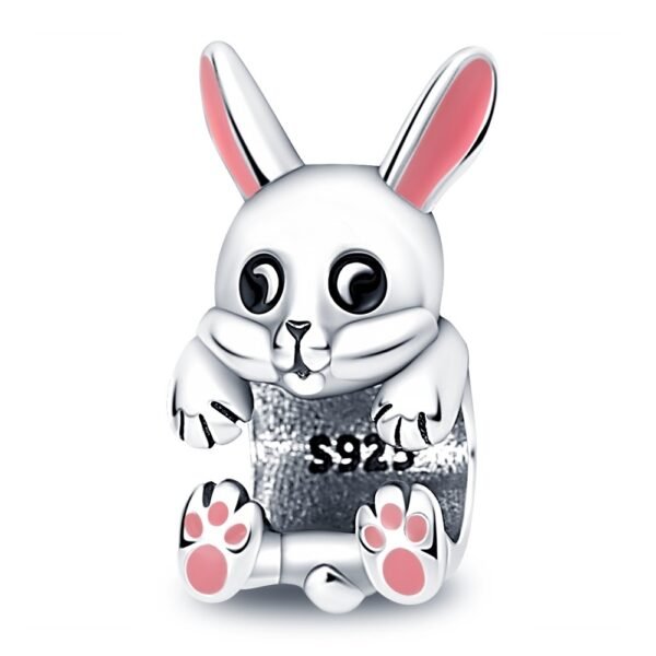Zawieszka charms do pandory Srebro próby 925 Zajączek