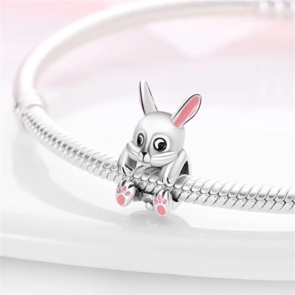 Zawieszka charms do pandory Srebro próby 925 Zajączek - obrazek 2