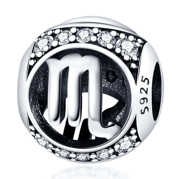 Zawieszka charms do pandory Srebro próby 925 Znak Zodiaku Skorpion