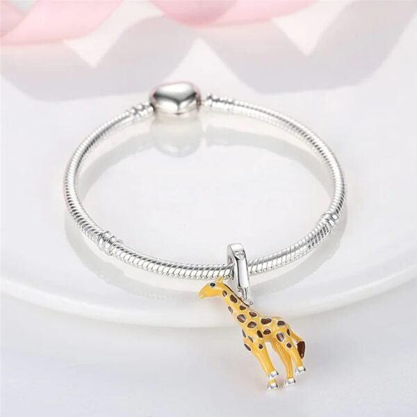 Zawieszka charms do pandory Srebro próby 925 Żyrafa - obrazek 2