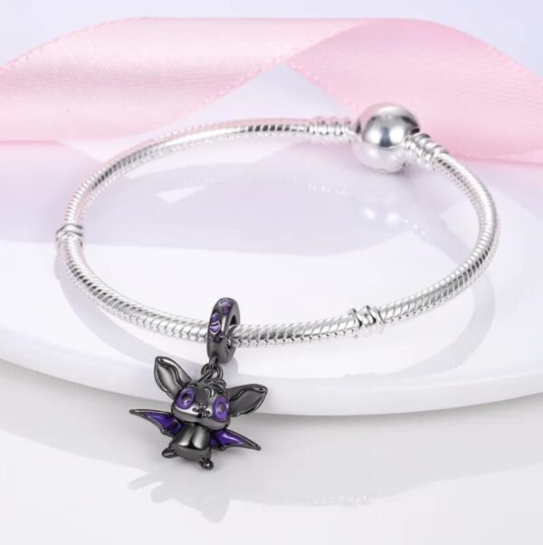 Zawieszka charms do pandory Srebro próby 925 Nietoperz - obrazek 3