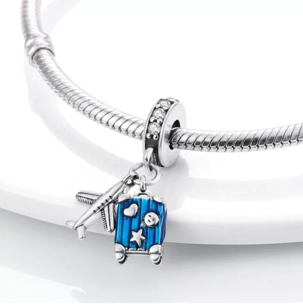 Zawieszka charms do pandory Srebro próby 925 Podróż - obrazek 2