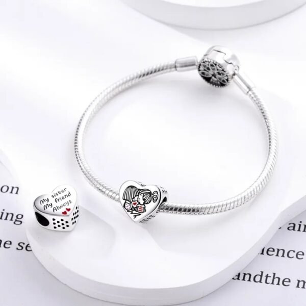 Zawieszka charms do pandory Srebro próby 925 Przyjaciółki - obrazek 3