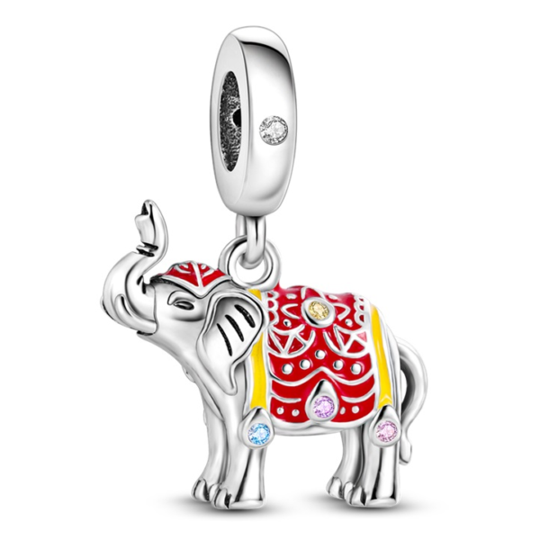 Zawieszka charms do pandory Srebro próby 925 Słoń Indyjski