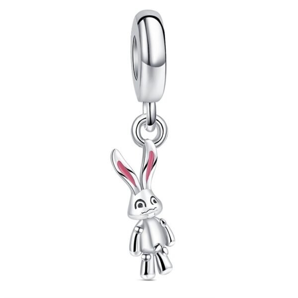 Zawieszka charms do pandory Srebro próby 925 Zajączek