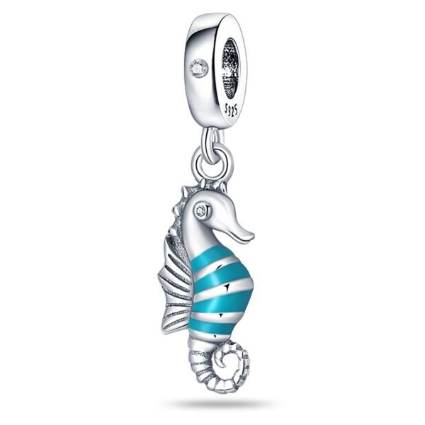 Zawieszka charms do pandory Srebro próby 925 Konik Morski