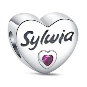 Zawieszka charms do pandory Srebro próby 925 Imię Sylwia