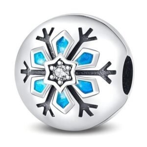 Zawieszka charms do pandory Srebro próby 925 Klips Śnieżka