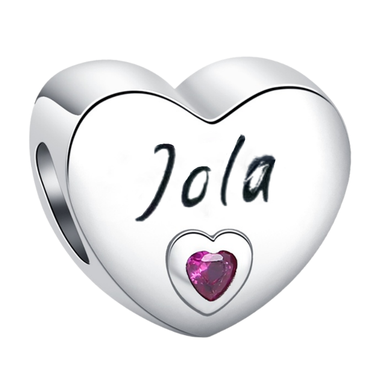 Zawieszka charms do pandory Srebro próby 925 Imię Jola Jolanta