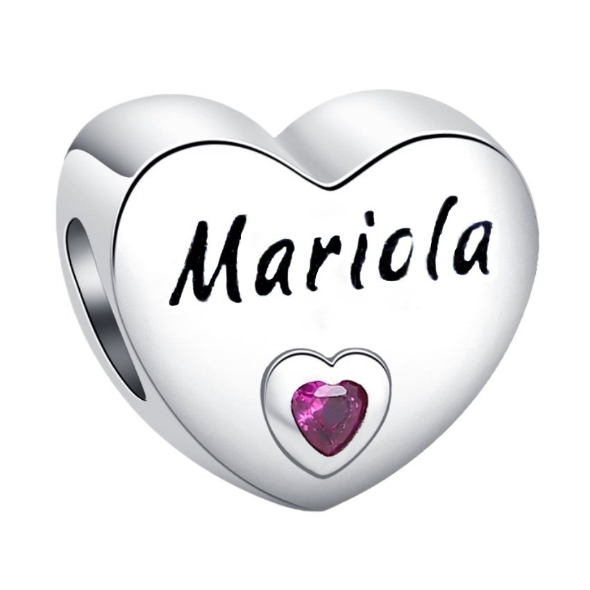 Zawieszka charms do pandory Srebro próby 925 Imię Mariola