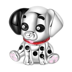 Zawieszka charms do pandory Srebro próby 925 Piesek Dalmatyńczyk