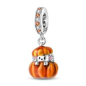 Zawieszka charms do pandory Srebro próby 925 Jeż w Dyni