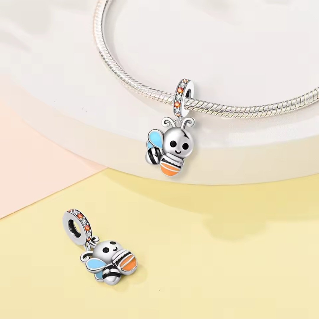 Zawieszka charms do pandory Srebro próby 925 Pszczółka - obrazek 2