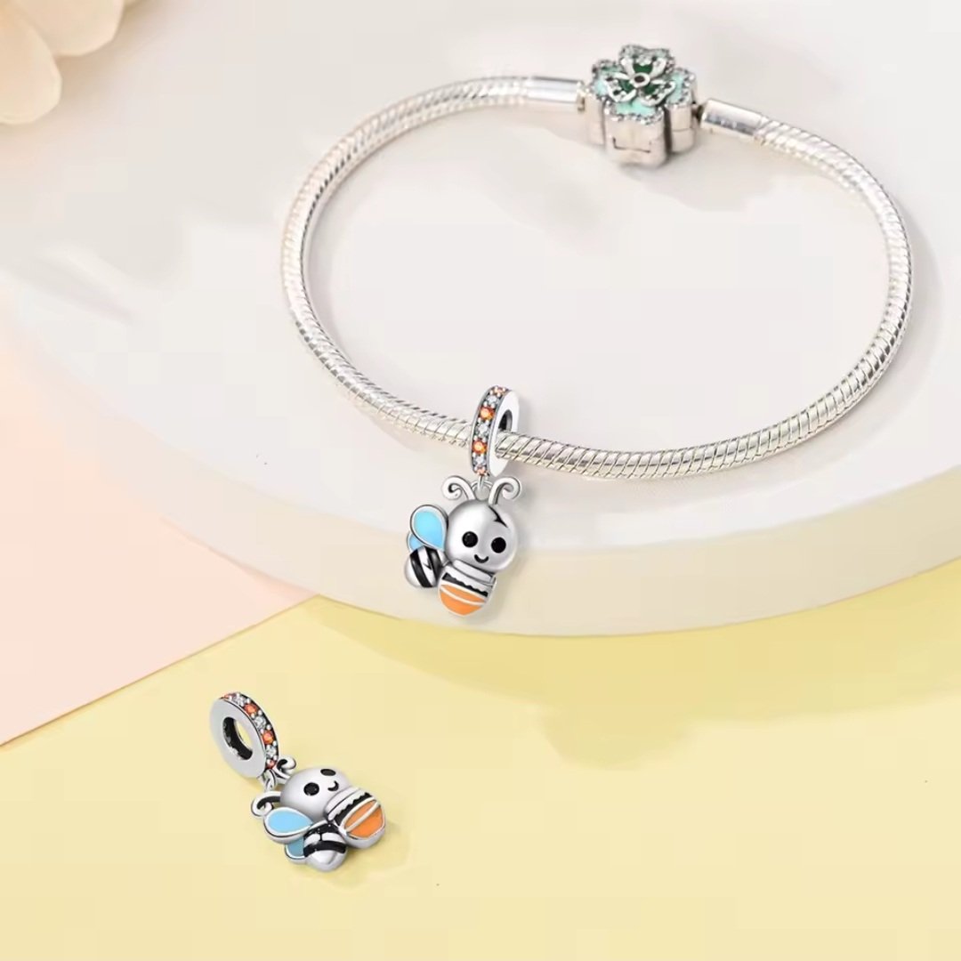 Zawieszka charms do pandory Srebro próby 925 Pszczółka - obrazek 3