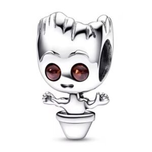 Zawieszka charms do pandory Srebro próby 925 Baby Groot w Doniczce